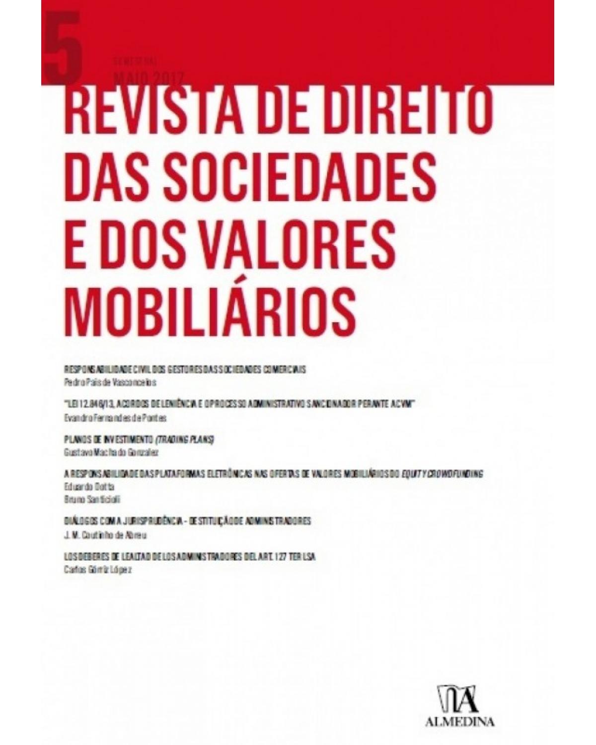 Revista de Direito das Sociedades e dos Valores Mobiliários - Nª 5