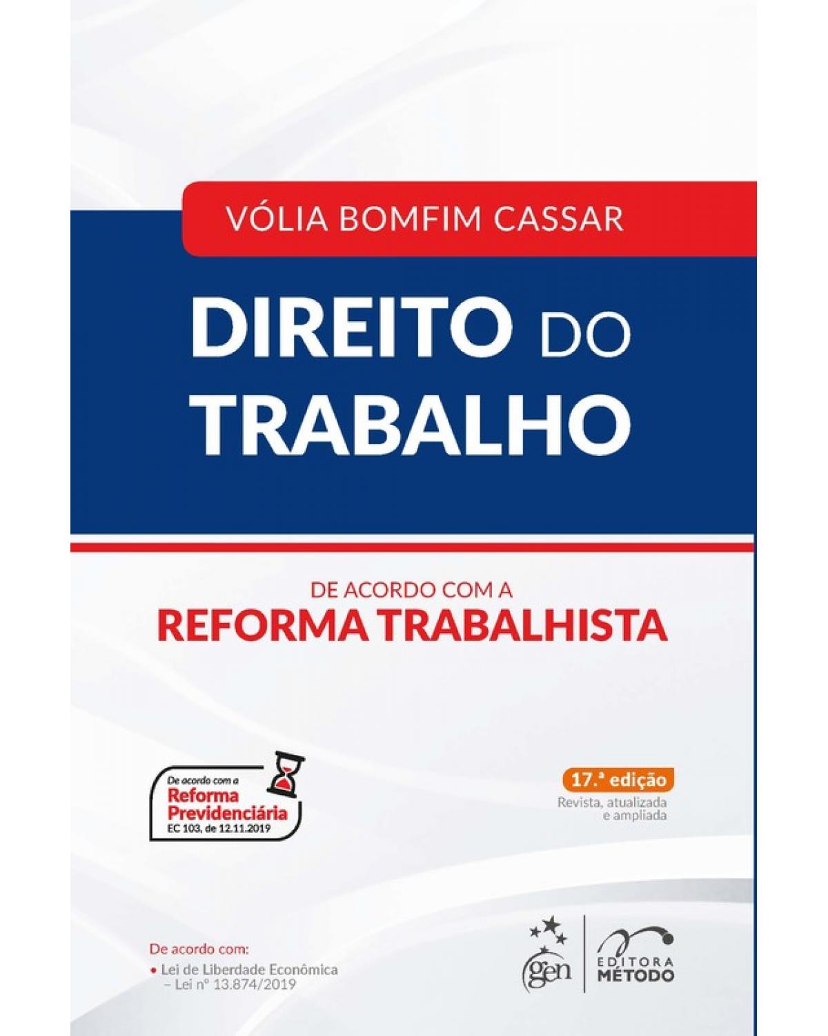 Direito do trabalho - 17ª Edição | 2020