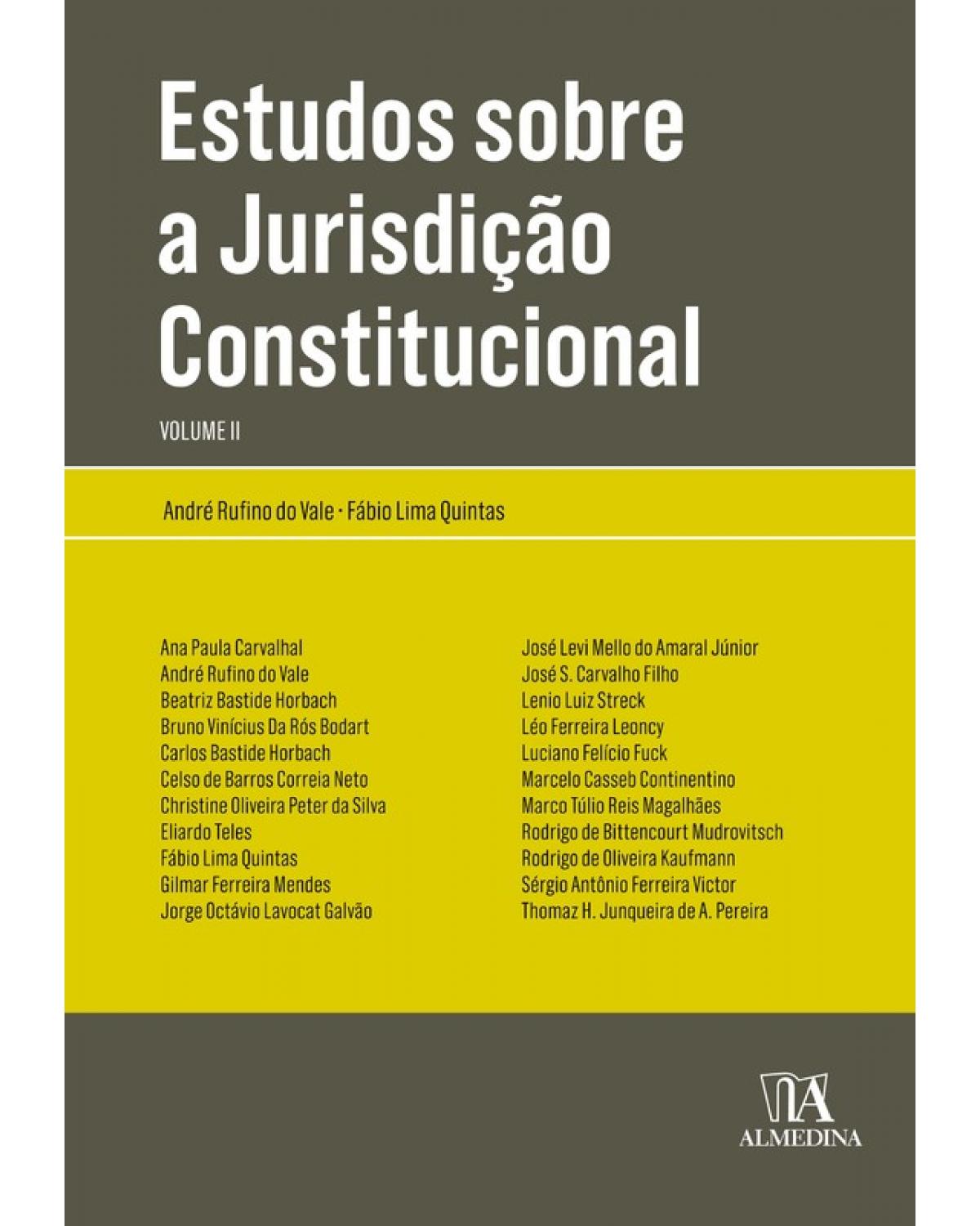 Estudos sobre a jurisdição constitucional - Volume II