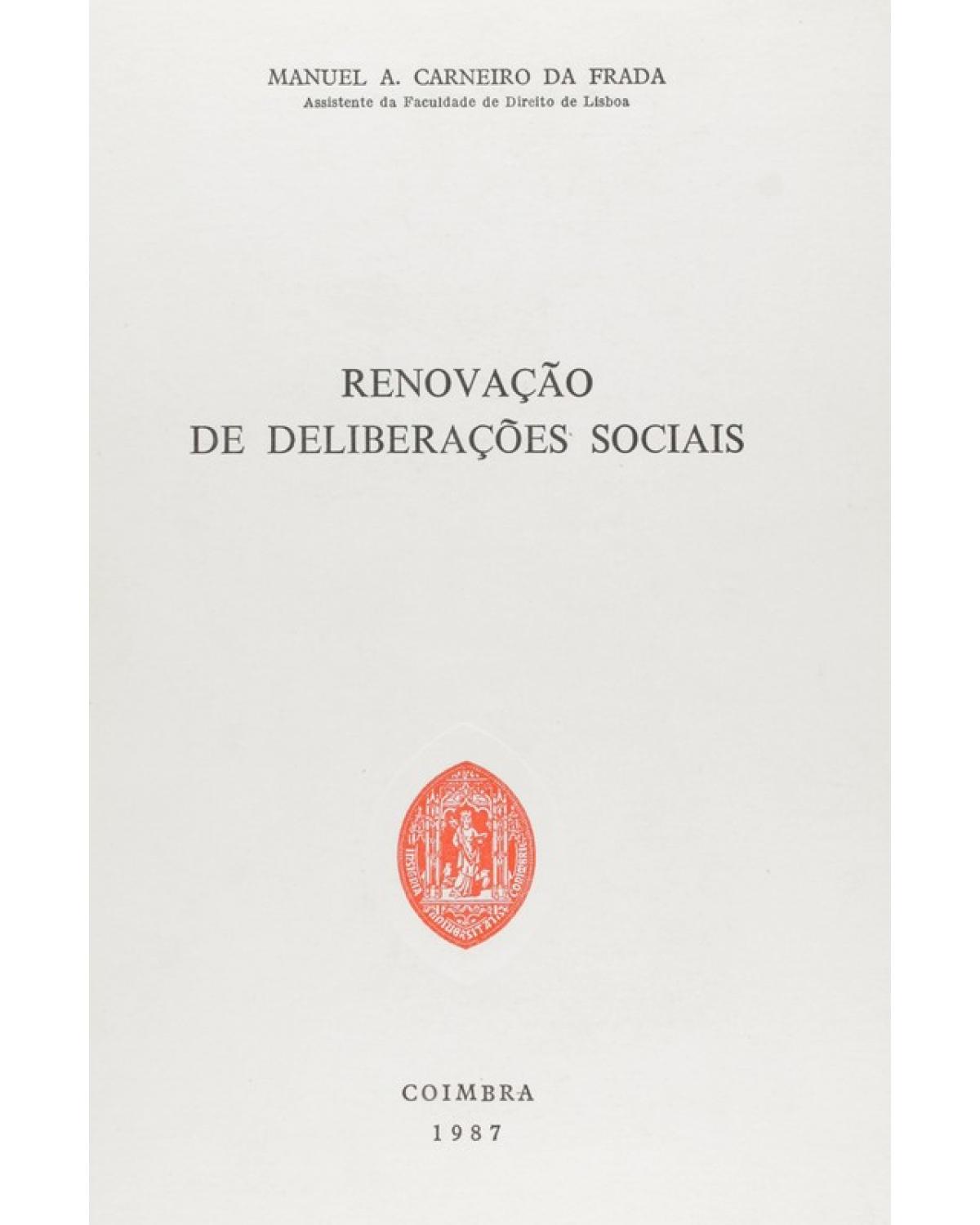 Renovação de Deliberações Sociais - 1ª Edição