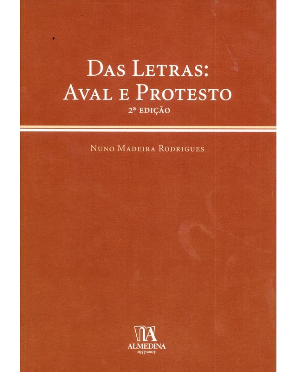 Das letras: Aval e protesto - 2ª Edição | 2005