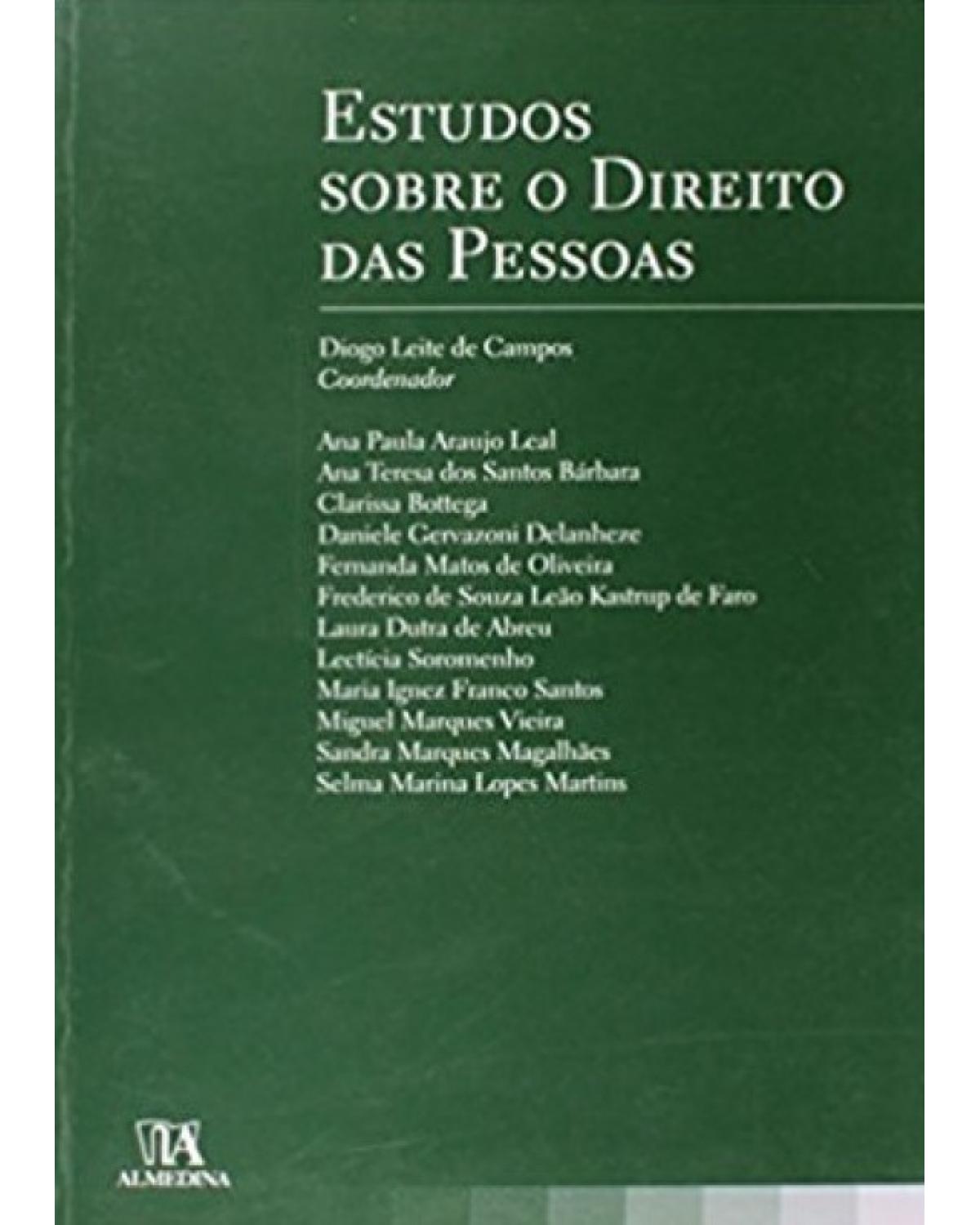 Estudos Sobre o Direito das Pessoas