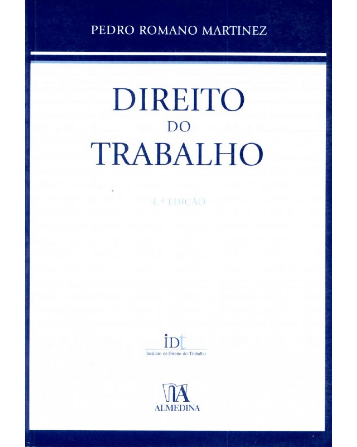 Direito do Trabalho - 4ª Edição