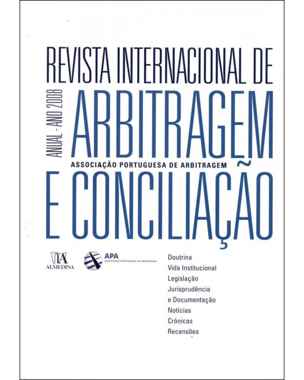 Revista Internacional de Arbitragem e Conciliação: Ano I - 2008