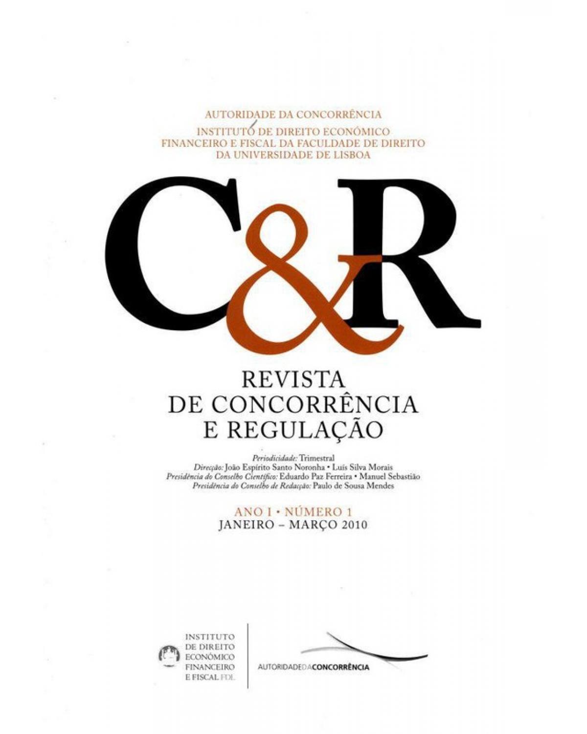 Revista de Concorrência e Regulação: Ano I - Nº 1