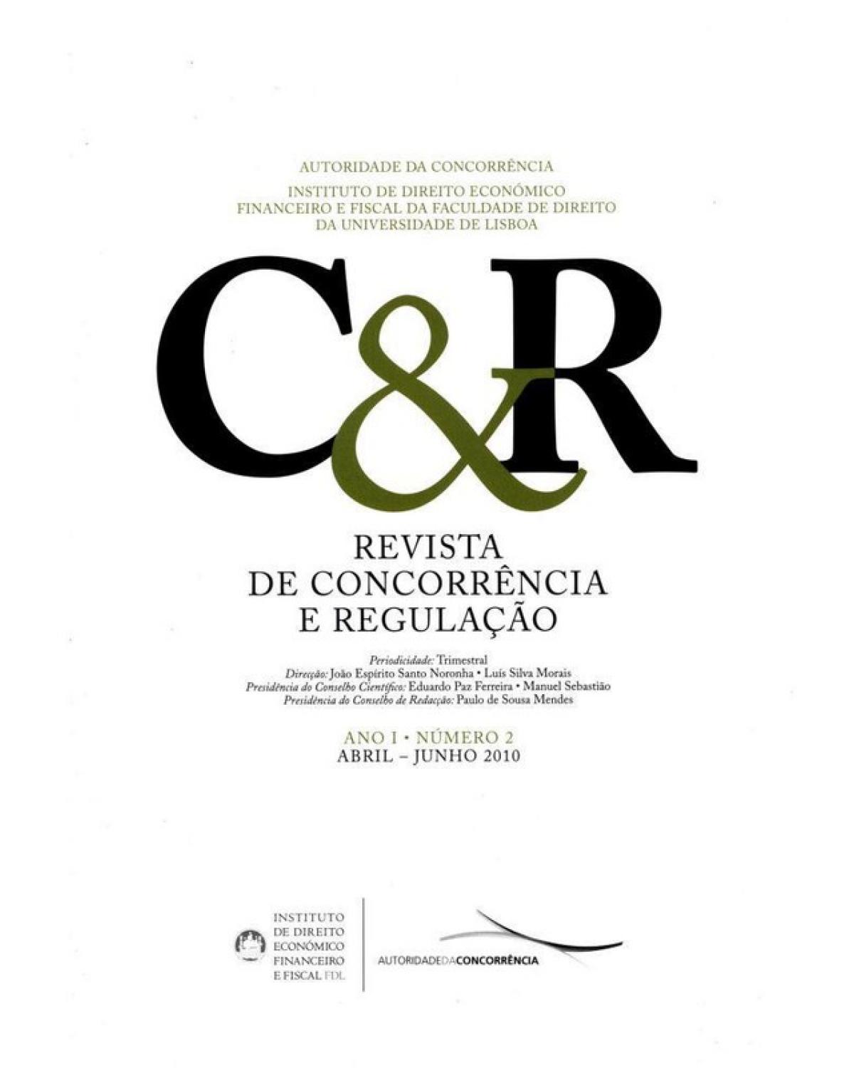 Revista de Concorrência e Regulação: Ano I - Nº 2