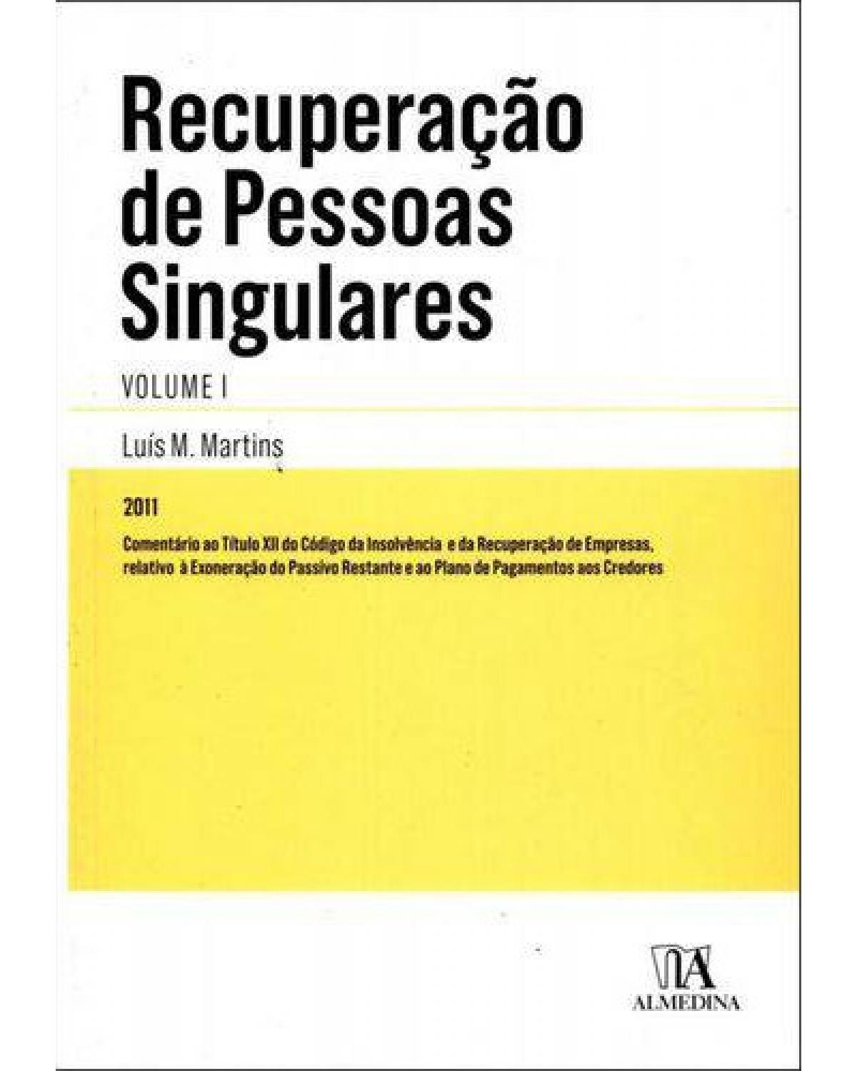 Recuperação de Pessoas Singulares - Volume I