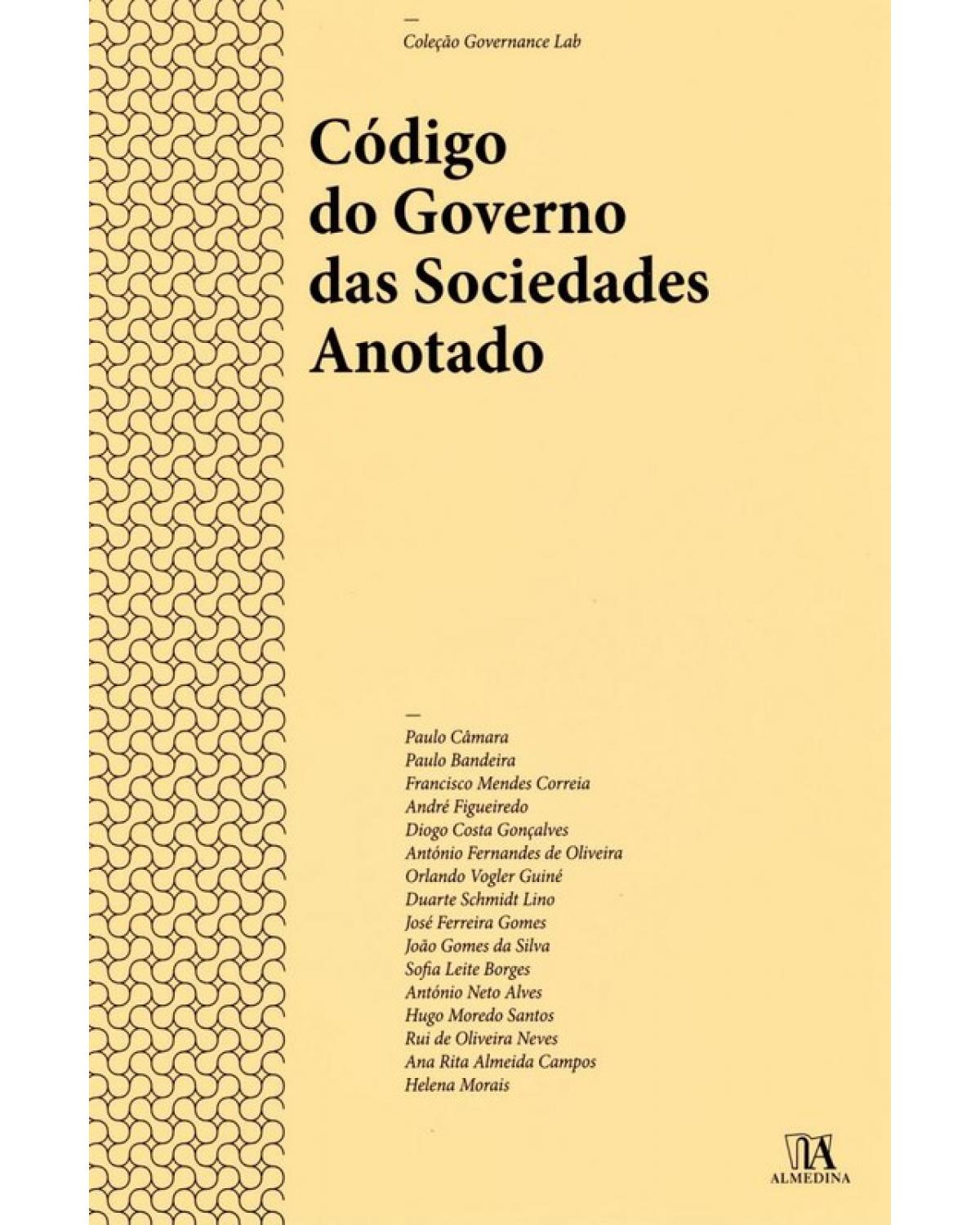 Código do governo das sociedades anotado - 1ª Edição