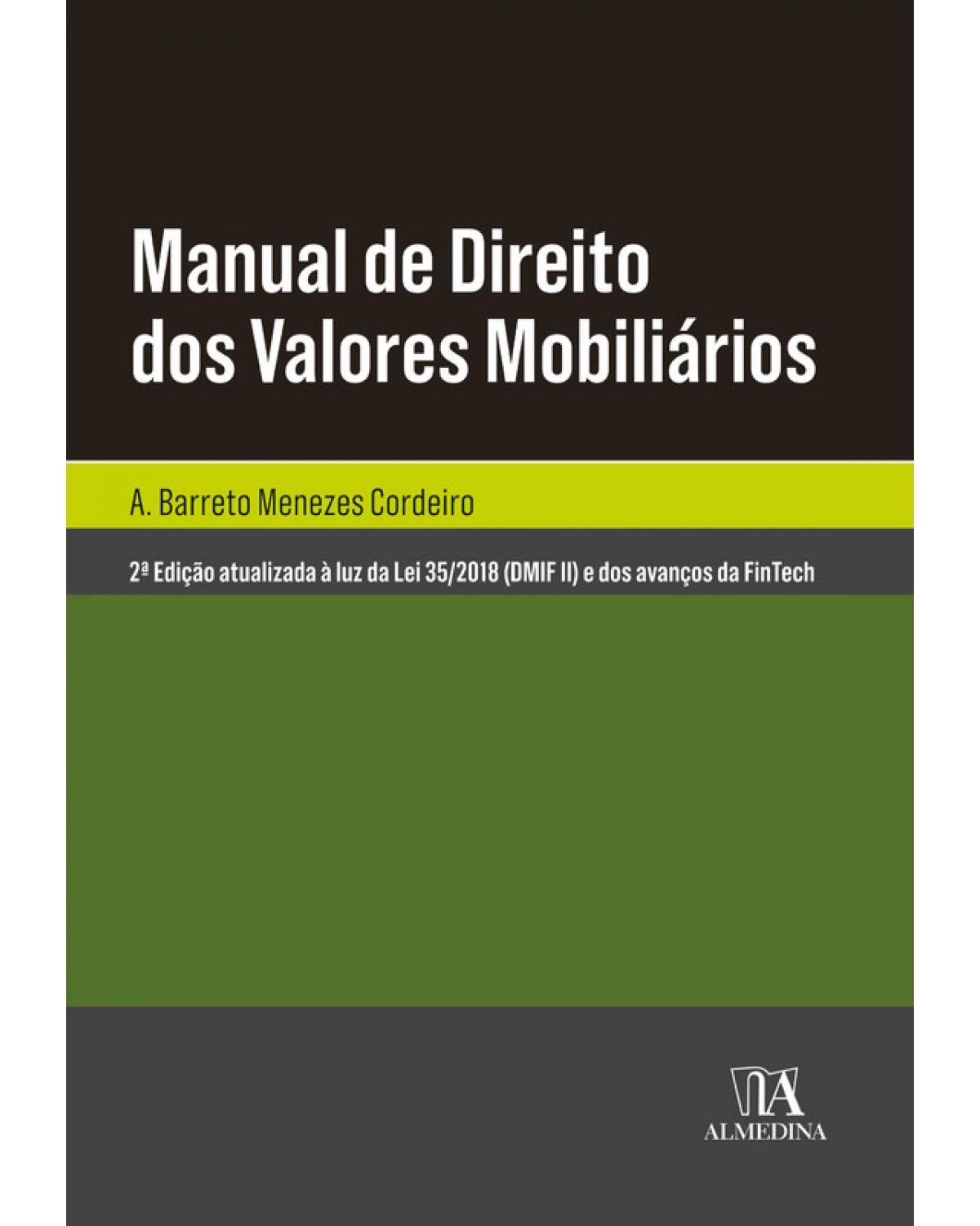 Manual de direito dos valores mobiliários - 2ª Edição | 2018