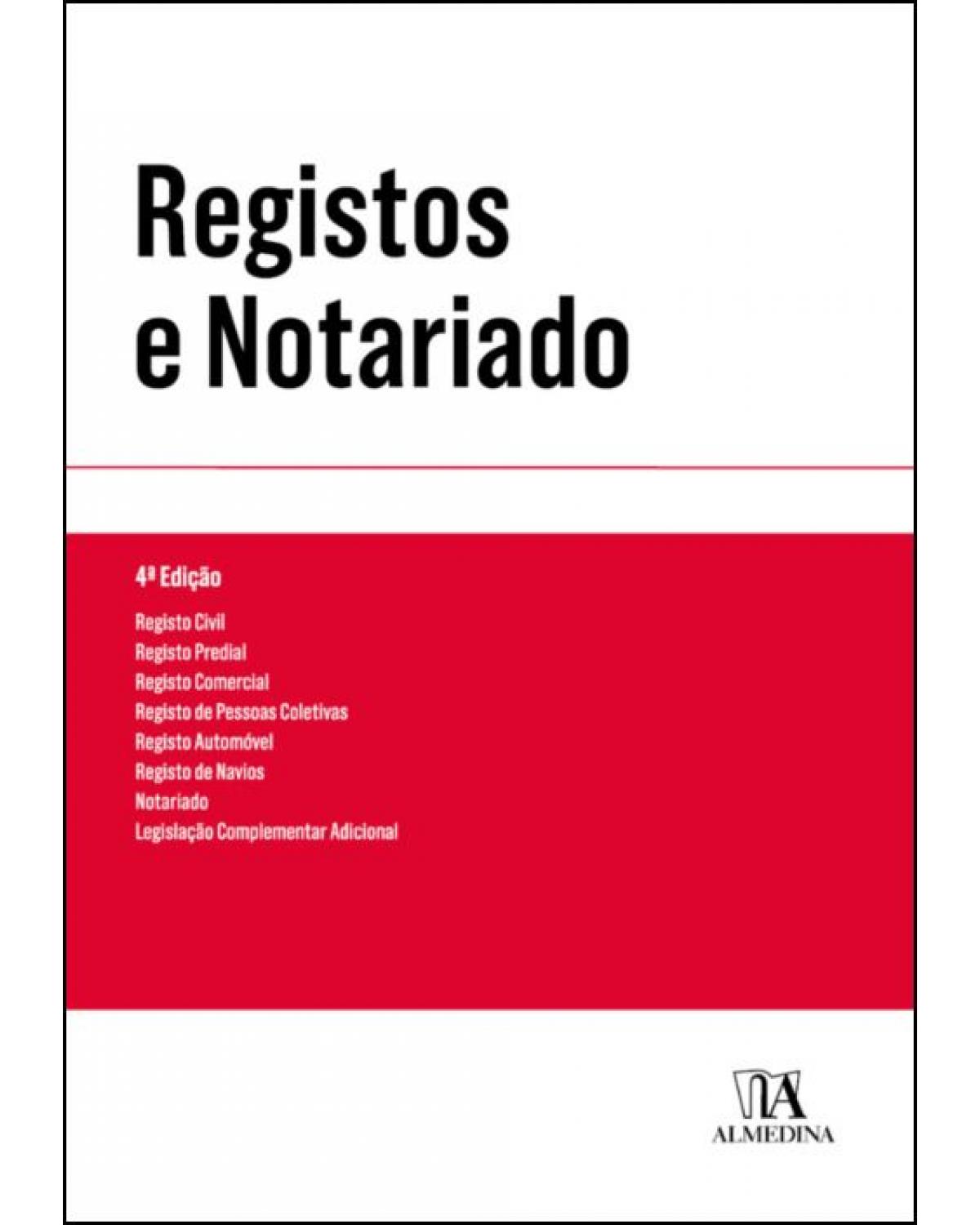 Registos e Notariado - 4ª Edição | 2020