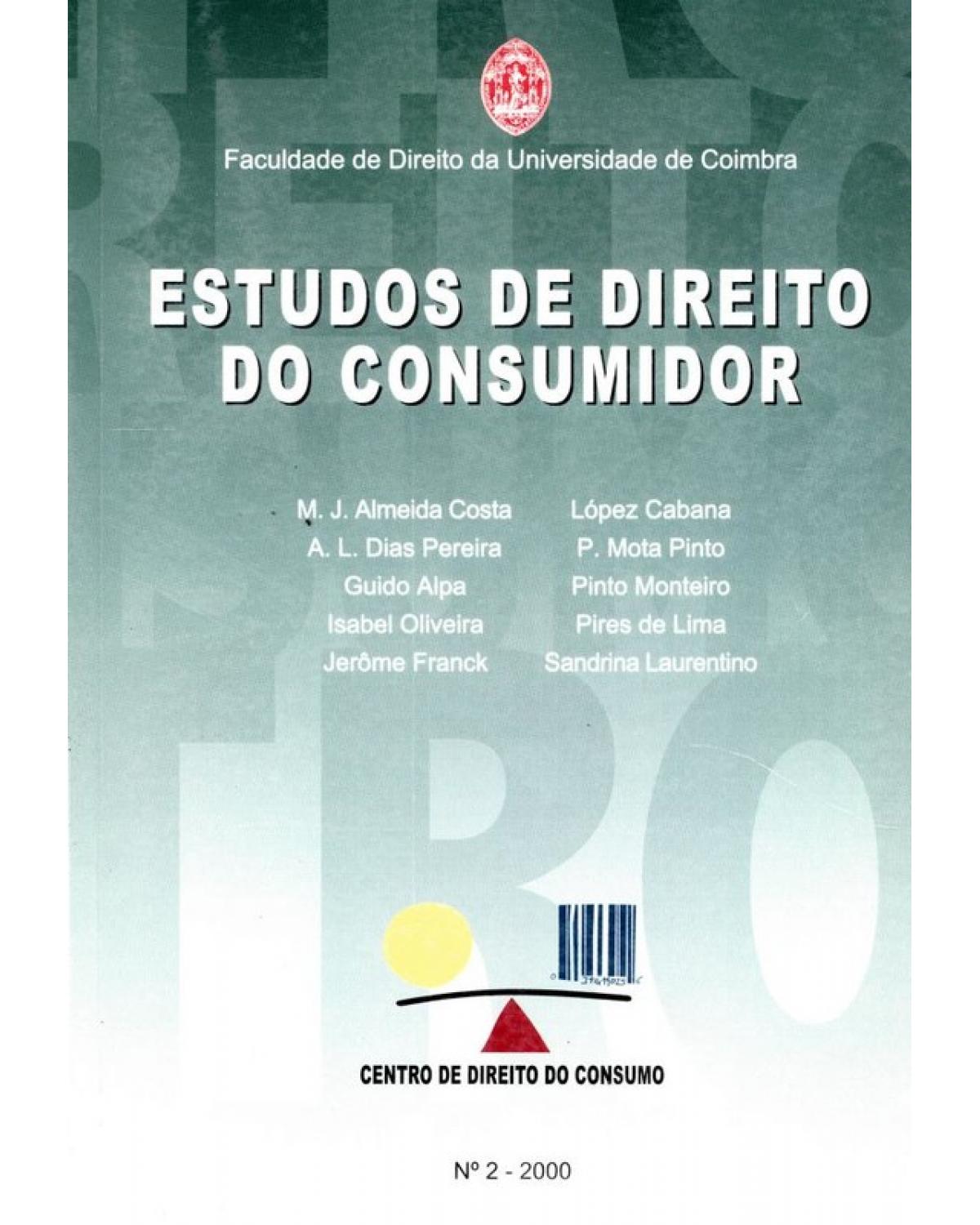 Estudos de Direito do Consumidor - 1ª Edição