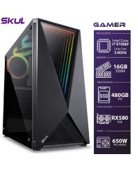 COMPUTADOR GAMER 7000 - I7 9700KF 3.6GHZ 9ª GER. MEM. 16GB DDR4 SSD 480GB RX580 8GB FONTE 650W