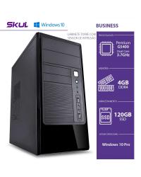 COMPUTADOR HOME H200 - PENTIUM DUAL CORE G5400 3.7GHZ MEM 4GB DDR4 SSD 120GB HDMI/VGA FONTE 300W WINDOWS 10 PRO