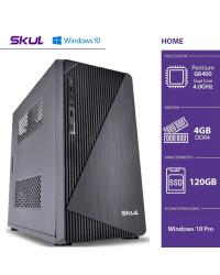 COMPUTADOR HOME H200 - PENTIUM DUAL CORE G6400 3.5GHZ 4GB DDR4 SSD 120GB HDMI/VGA FONTE 200W WINDOWS 10 PRO