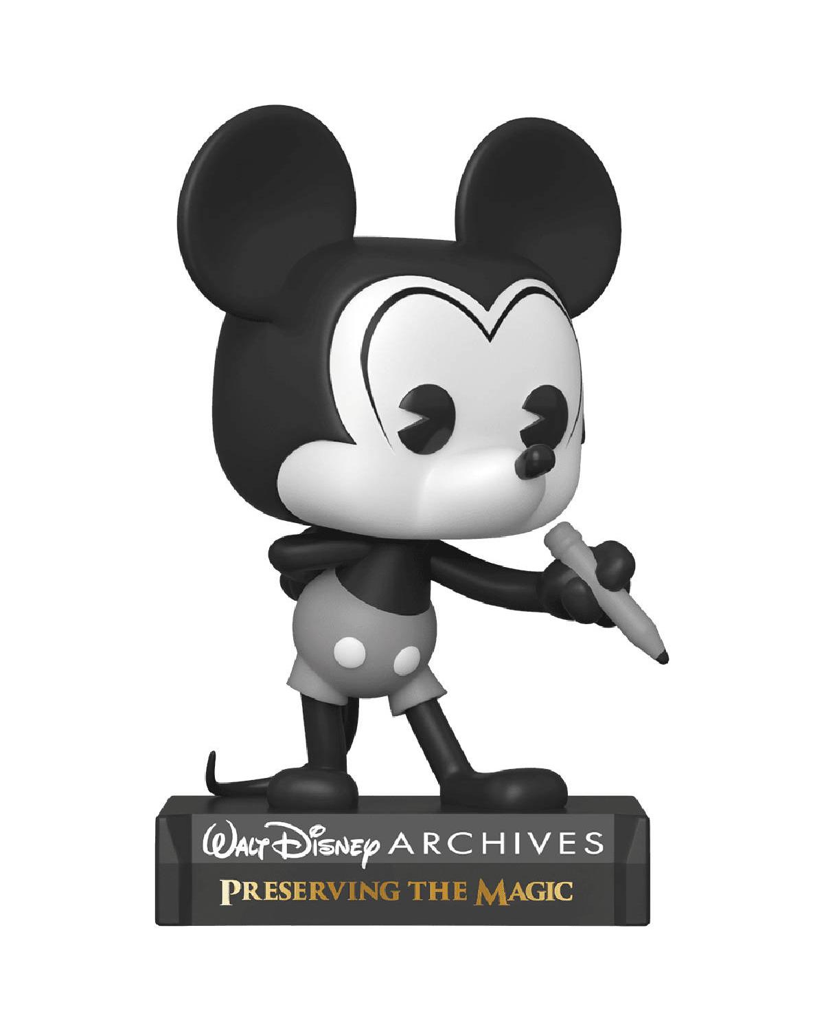 POP! DISNEY: ARCHIVES - PLANE CRAZY MICKEY - (PRETO E BRANCO) #797