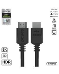 CABO HDMI ULTRA 2.1 28AWG PURO COBRE 8K 60HZ 2 METROS - PHM8K-2