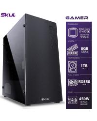 COMPUTADOR GAMER 7000 - I7 4770K 3.5GHZ 4ª GER. MEM. 8GB DDR3 HD 1TB RX550 4GB FONTE 450W BRONZE