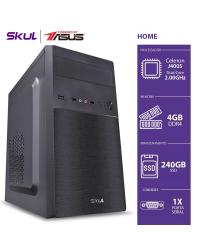 COMPUTADOR HOME H100 POWERED BY ASUS - CELERON DUAL CORE J4005 2.00GHZ 4GB DDR4 SSD 240GB FONTE 300W