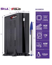 MINI COMPUTADOR BUSINESS B100 POWERED BY ASUS - CELERON DUAL CORE J4005 2.0GHZ 8GB DDR4 HD 1TB 1X SERIAL FONTE EXT. 60W