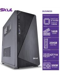 COMPUTADOR BUSINESS B300 - I3 10100F 3.6GHZ MEM 16GB DDR4 SSD M.2 250GB GT 710 2GB FONTE 300W