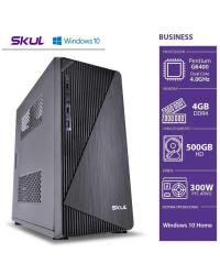 COMPUTADOR HOME H200 - PENTIUM DUAL CORE G6400 4.0GHZ 4GB DDR4 HD 500GB HDMI/VGA FONTE 300W WINDOWS 10 HOME