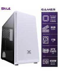 COMPUTADOR GAMER 1000 - PENTIUM G6400 4.0GHZ 10ª GER. MEM. 8GB DDR4 HD 1TB GTX 750 TI 2GB FONTE 450W