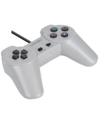 CONTROLE PARA PC COM FIO USB MODELO PLAY 1 CINZA