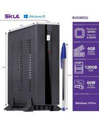 MINI COMPUTADOR BUSINESS B200 - PENTIUM DUAL CORE G6400 4.0GHZ MEM 4GB DDR4 SSD 120GB FONTE EXT 60W WIN 10 PRO - SEM PPB