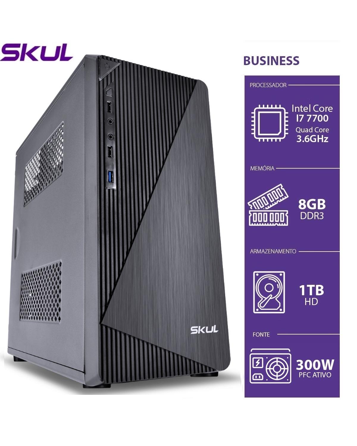 COMPUTADOR BUSINESS B700 - I7 7700 3.6GHZ 8GB DDR3 HD 1TB HDMI/VGA FONTE 300W