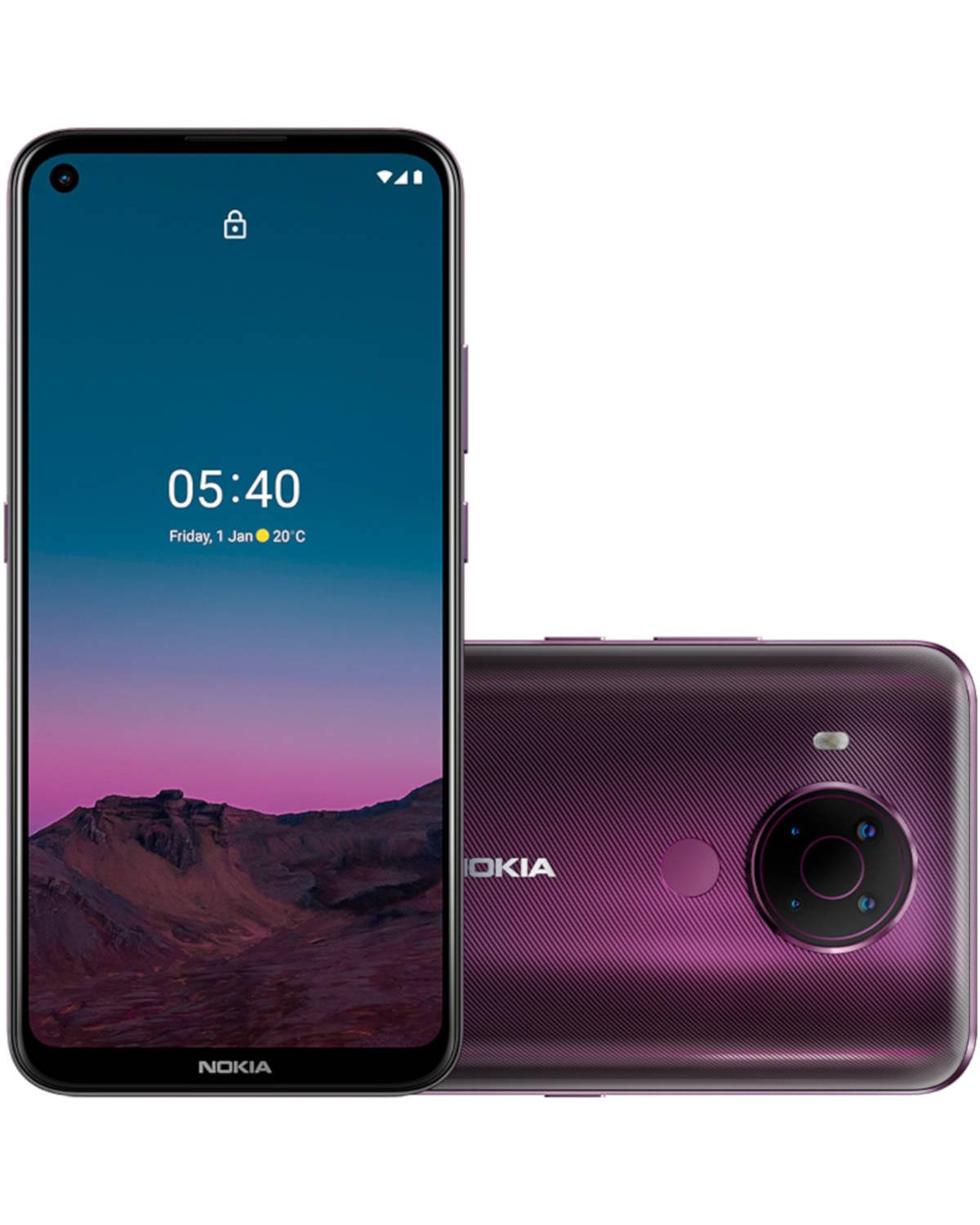 SMARTPHONE NOKIA 5.4 TELA 6.39" HD+ CÂMERA TRASEIRA QUÁDRUPLA 48MP+5MP+2MP+2MP ARMAZENAMENTO 128GB - 4GB RAM ROXO NK026