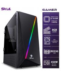 COMPUTADOR GAMER 3000 - I3 10100F 3.6GHZ 10ª GER. MEM. 8GB DDR4 SEM HD/SSD RX550 4GB FONTE 450W