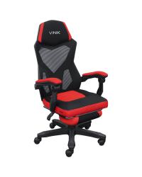 CADEIRA GAMER ROCKET PRETA COM VERMELHO - CGR10PVM