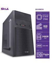 COMPUTADOR BUSINESS B300 - I3 10105 3.7GHZ MEM 8GB DDR4 SSD 240GB HDMI/VGA DVD-RW FONTE 200W