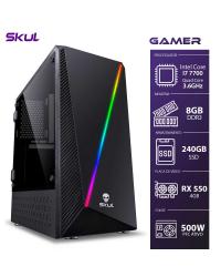 COMPUTADOR GAMER 7000 - I7 7700 3.6GHZ 7ª GER. MEM. 8GB DDR3 SSD 240GB RX 550 4GB FONTE 500W