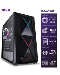 COMPUTADOR GAMER 7000 - I7 10700F 2.9GHZ 10ª GER. MEM. 16GB DDR4 SSD 240GB  GTX 1660 TI 6GB FONTE 750W BRONZE