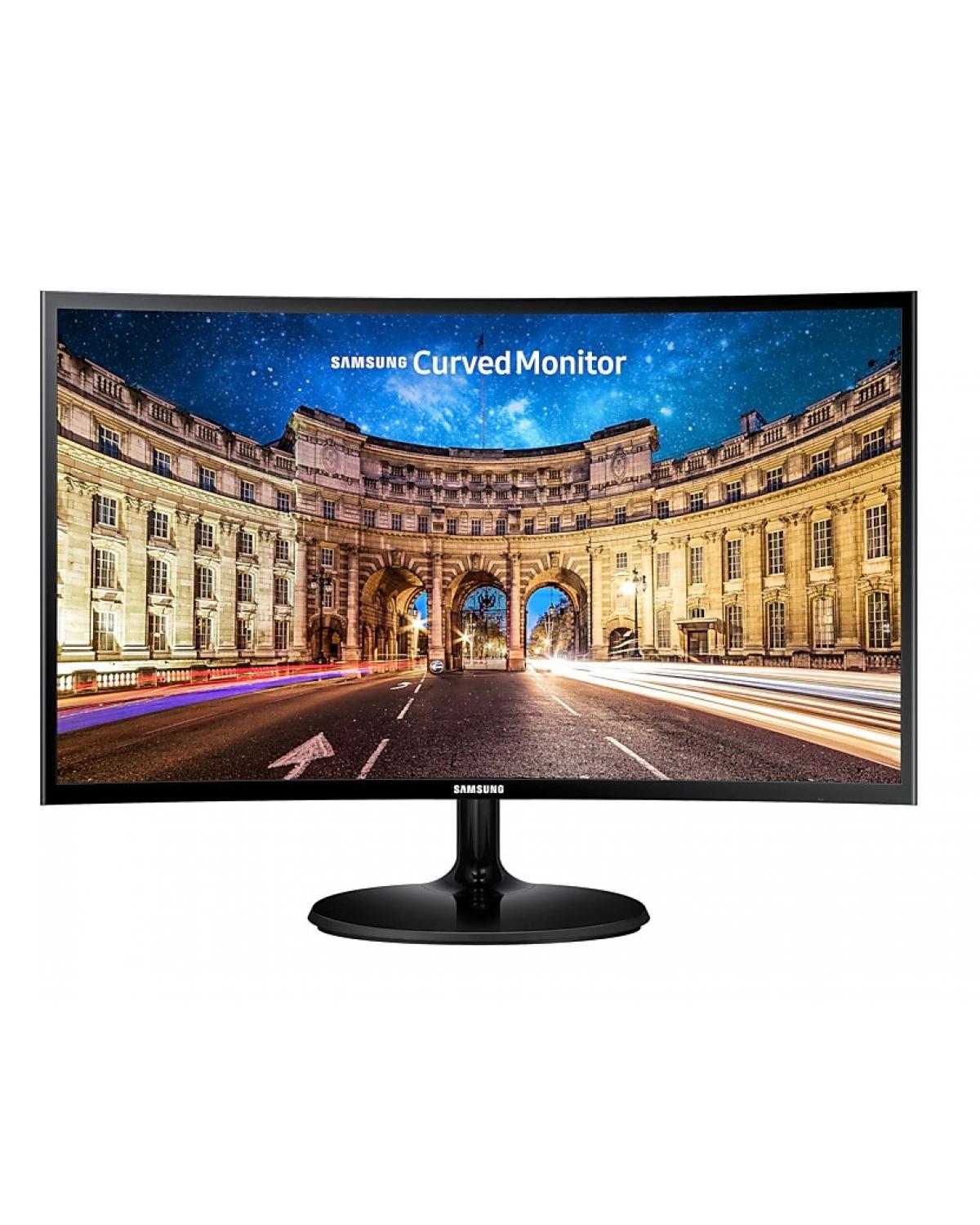 MONITOR SAMSUNG CURVO 24" FHD HDMI VGA FREESYNC PRETO SÉRIE CF390 - LC24F390FHLMZD