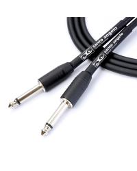 CABO DE GUITARRA NINJA CABLE 0,20 MM CONECTOR P10/P10 30FT 9,15 METROS PRETO