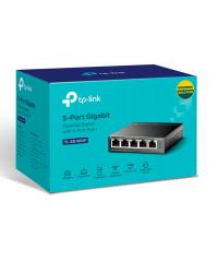 SWITCH GIGABIT 10/100/1000 DE MESA C/ 5 PORTAS (4 POE) TL-SG1005P SMB