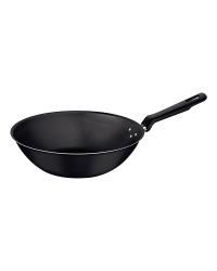 FRIGIDEIRA WOK LORETO EM ALUMINIO COM REVESTIMENTO INTERNO E EXTERNO ANTIADERENTE STARFLON MAX GRAFITE 28 CM