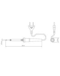 FERRO DE SOLDA 70W 220V COM EMPUNHADURA PLASTICA