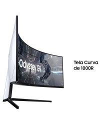 MONITOR GAMER CURVO SAMSUNG ODYSSEY 49" 240HZ 1MS HDMI DP USB FREESYNC PREMIUM PRO BRANCO SÉRIE G9 - LC49G95TSSLXZD