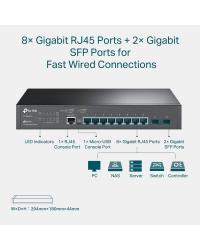 SWITCH GERENCIAVEL GIGABIT L2+ 8 PORTAS C/ 2 SLOTS SFP JETSTREAM TL-SG3210 SMB