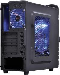 GABINETE MID-TOWER WOLF GRADE LATERAL COM FAN 200MM LED AZUL - WOLFPTOAZ3FSA