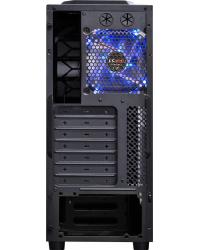 GABINETE MID-TOWER WOLF GRADE LATERAL COM FAN 200MM LED AZUL - WOLFPTOAZ3FSA