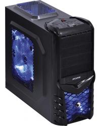 GABINETE MID-TOWER WOLF GRADE LATERAL COM FAN 200MM LED AZUL - WOLFPTOAZ3FSA