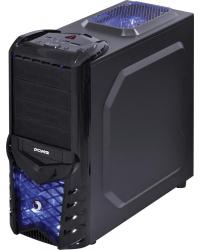 GABINETE MID-TOWER WOLF GRADE LATERAL COM FAN 200MM LED AZUL - WOLFPTOAZ3FSA