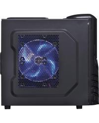 GABINETE MID-TOWER WOLF GRADE LATERAL COM FAN 200MM LED AZUL - WOLFPTOAZ3FSA