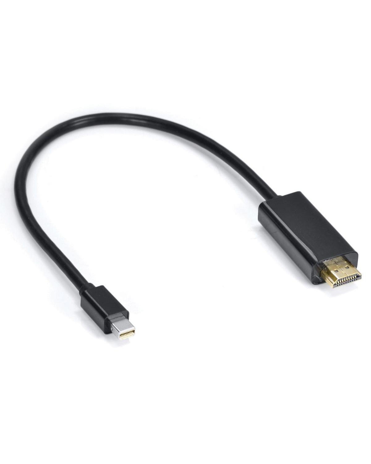 CABO ADAPTADOR/CONVERSOR MINI DISPLAYPORT MACHO PARA HDMI MACHO 30 CM