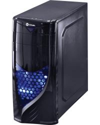 GABINETE MIDTOWER VX GAMING ECLIPSE V2 PRETO, FAN FRONTAL 120MM LED AZUL, USB 3.0 E JANELA ACRÍLICA