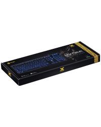 TECLADO USB GAMER VX GAMING HYDRA 107 TECLAS + 12 MULTIMÍDIA COM BACKLIGHT EM 03 CORES SENSACAO TECLA MECANICA